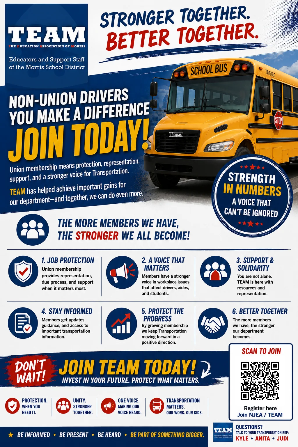 Join TEAM Transportation poster